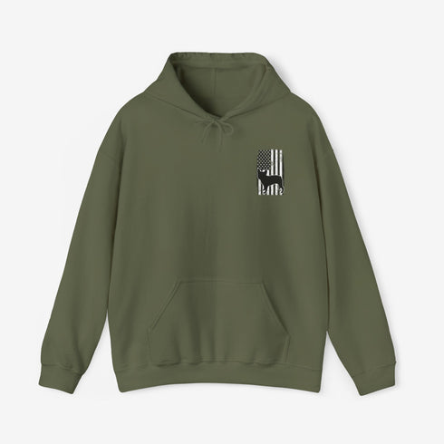 Frenchie Hoodie for Men - American Flag French Bulldog Hoodie